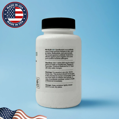 Fish Flox 500mg Fish Antibiotics – Infection Treatment for Fish