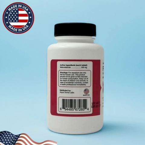 Fish Zole Metronidazole 500mg for Protozoan and Bacterial Infections