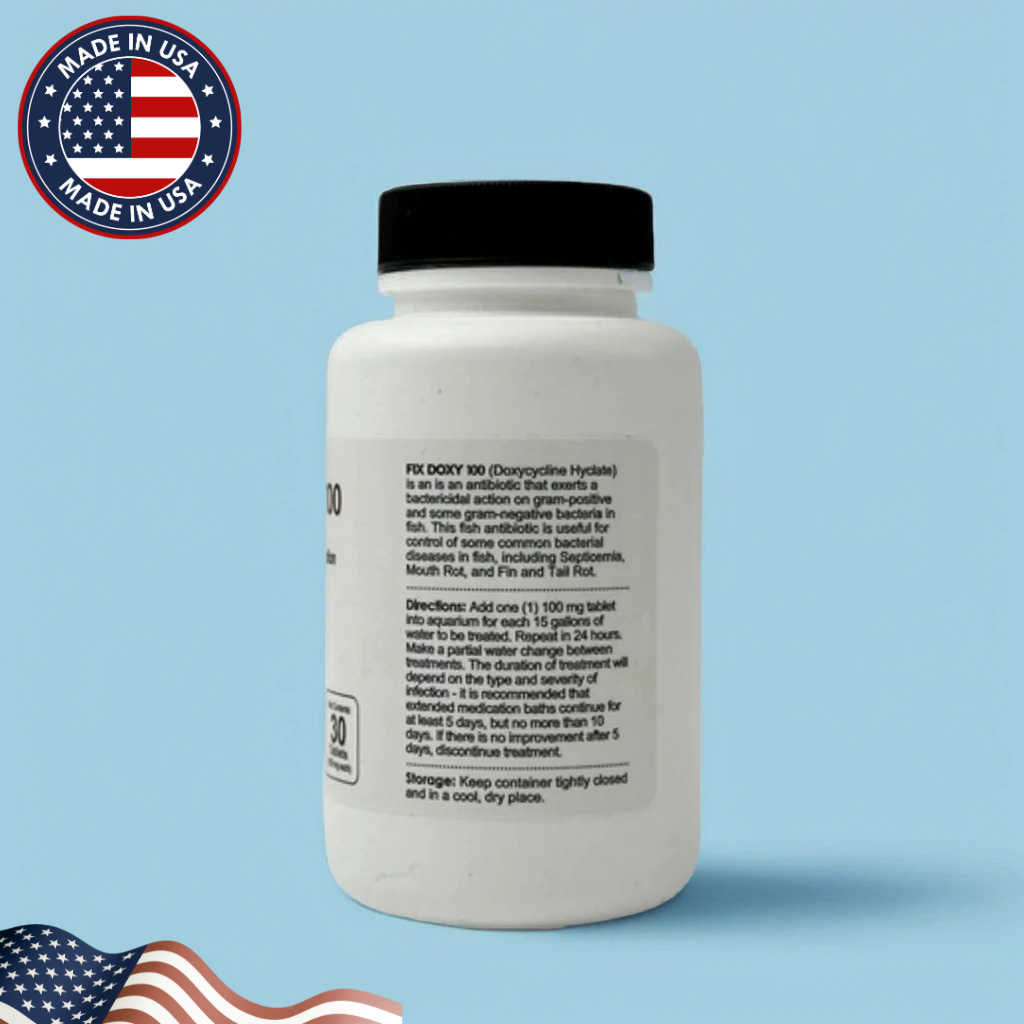 Fish Doxy Fish Antibiotics – 100mg for Fin Rot & Columnaris